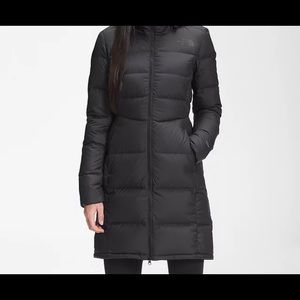 The North Face Black Long Puffer No Hood XS